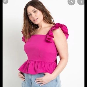 Gorgeous bright pink Eloquii tank